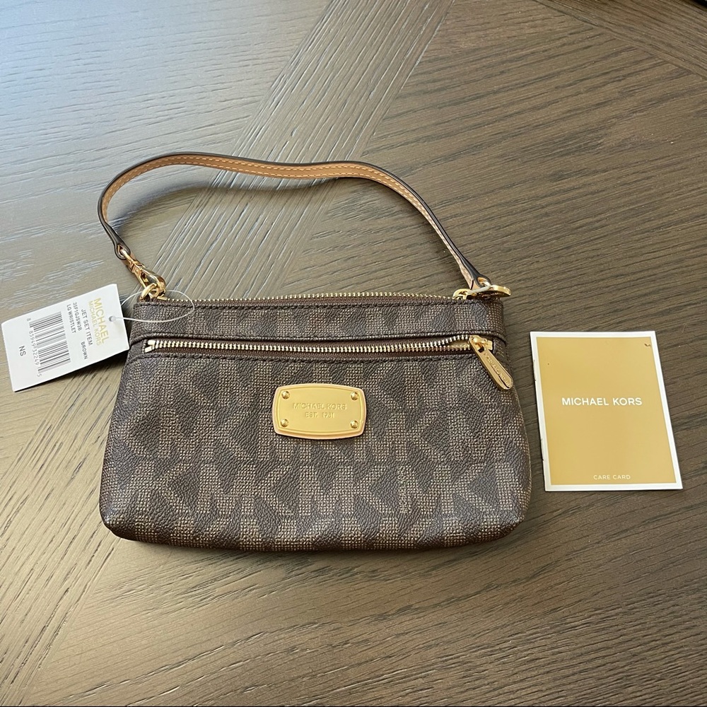 Michael Kors Brown LG Wristlet 35F1GJSW3B